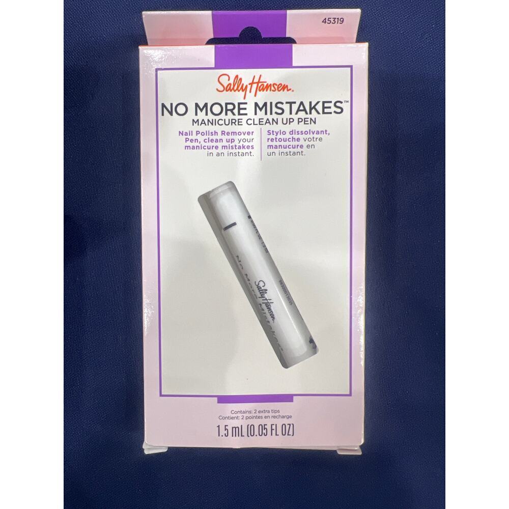 Sally Hansen No More Mistakes Manicure Cleanup Pen, white, 0.05 Ounce